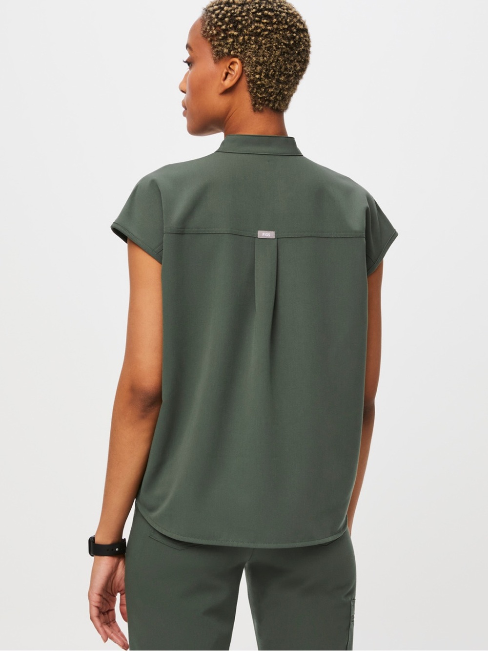 Rafaela oversized scrub top moss - Picture 2 of 5